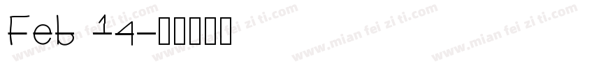 Feb 14字体转换